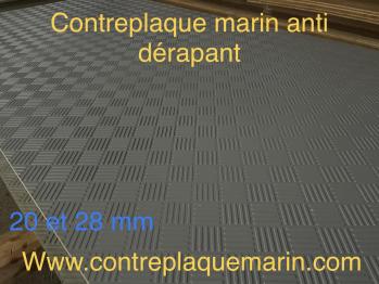 Plaque contraplaque marin anti derapant 20 et 28 mm 1